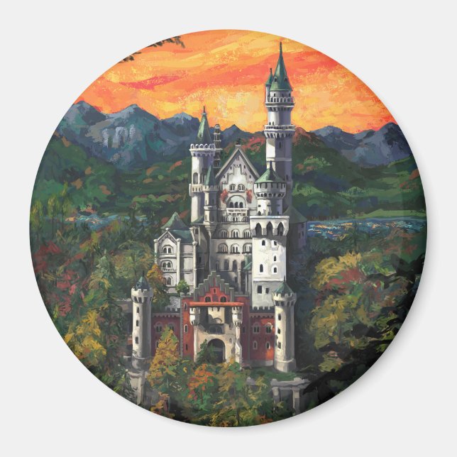 Schloss Neuschwanstein Magnet (Vorne)