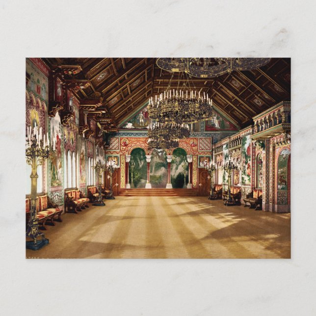 Schloss Neuschwanstein Oberbayern Deutschland Postkarte (Vorderseite)