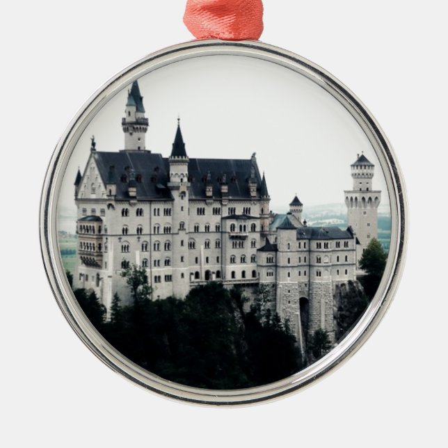 Schloss Neuschwanstein Ornament Aus Metall (Vorne)
