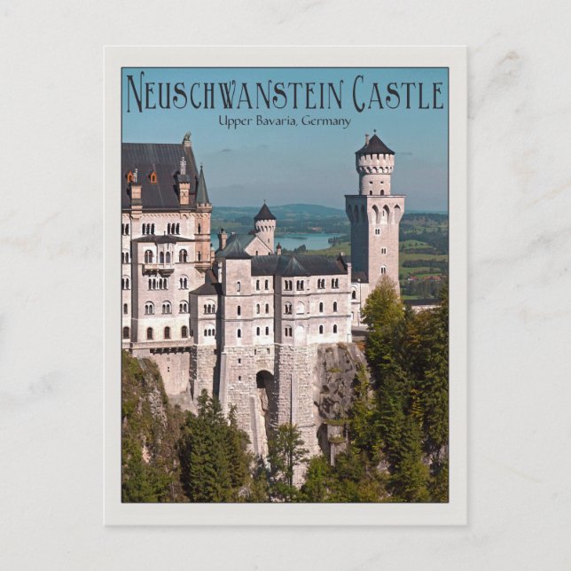 Schloss Neuschwanstein Postkarte (Vorderseite)