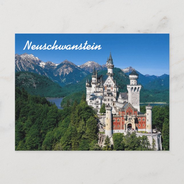 Schloss Neuschwanstein Postkarte (Vorderseite)