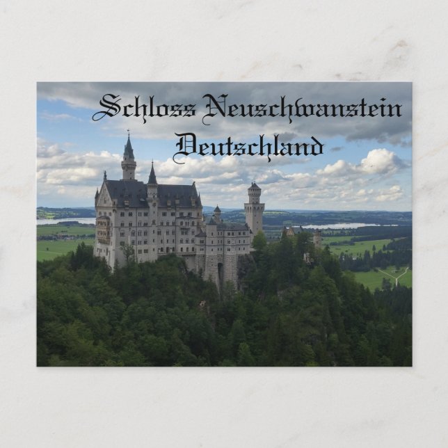 Schloss Neuschwanstein Postkarte (Vorderseite)