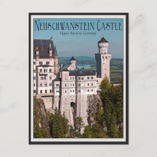 Schloss Neuschwanstein Postkarte (Vorderseite)