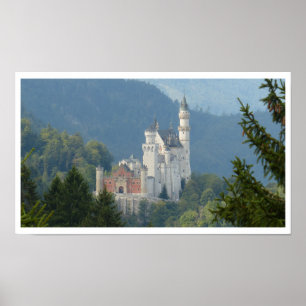 Schloss Neuschwanstein, Schloss Fairy, Deutschland Poster