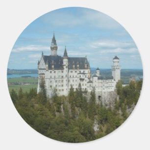 Schloss Neuschwanstein - Schloss Neuschwanstein Runder Aufkleber
