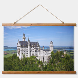 Schloss Neuschwanstein, Schwangau, Deutschland han Wandteppich Mit Holzrahmen