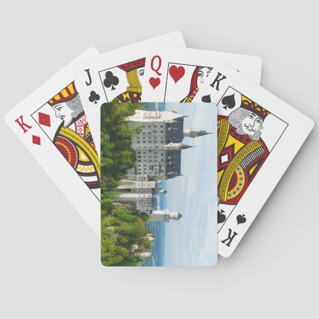 Schloss Neuschwanstein Südwestbayern Deutschland Spielkarten (Rückseite)