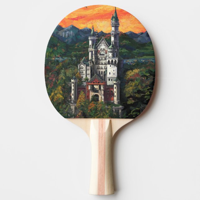Schloss Neuschwanstein Tischtennis Schläger (Vorderseite)