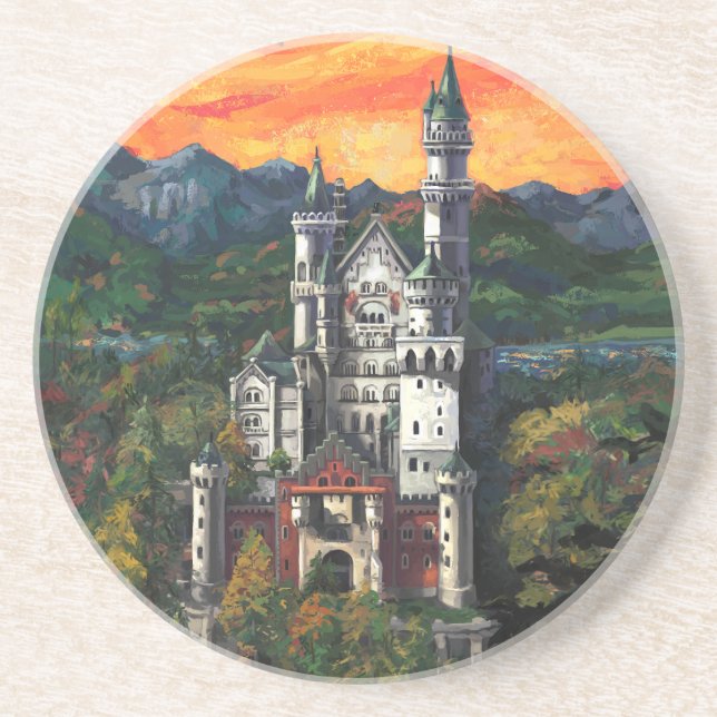 Schloss Neuschwanstein Untersetzer (Vorne)