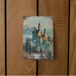 Schloss Neuschwanstein Vintag Postkarte