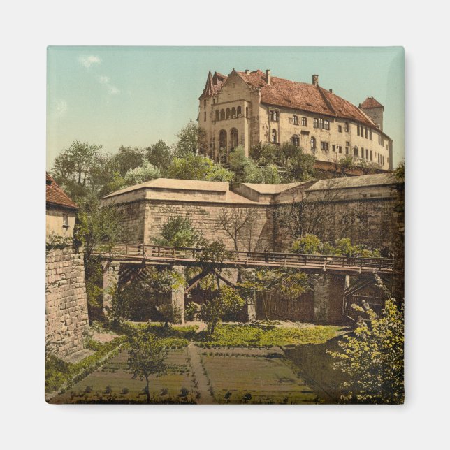 Schloss Nürnberg, Bayern, Deutschland Magnet (Vorne)