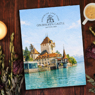 Schloss Oberhofen am Thunersee, Schweiz Souvenir Postkarte