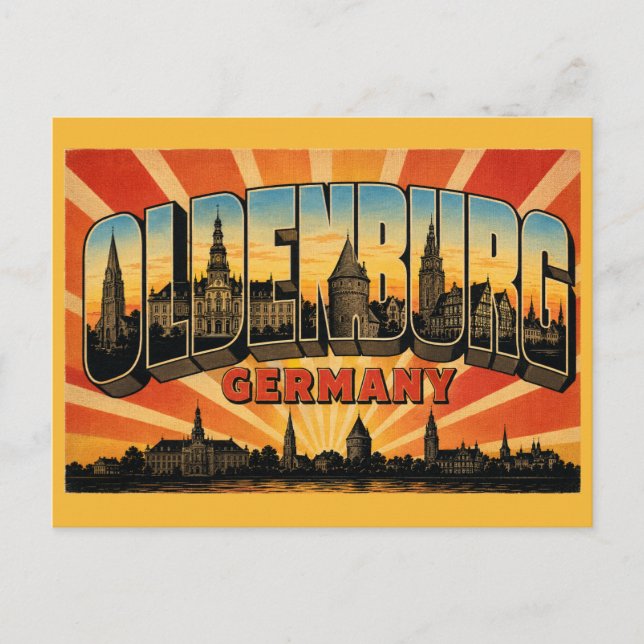 Schloss Oldenburg Deutschland Postkarte (Vorderseite)