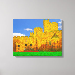 Schloss Peckforton in Tarporley, Cheshire Leinwanddruck