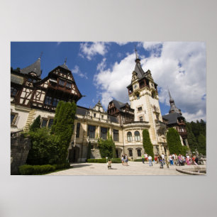 Schloss Peles aus dem 18. Jahrhundert, Sinaia, Rum Poster