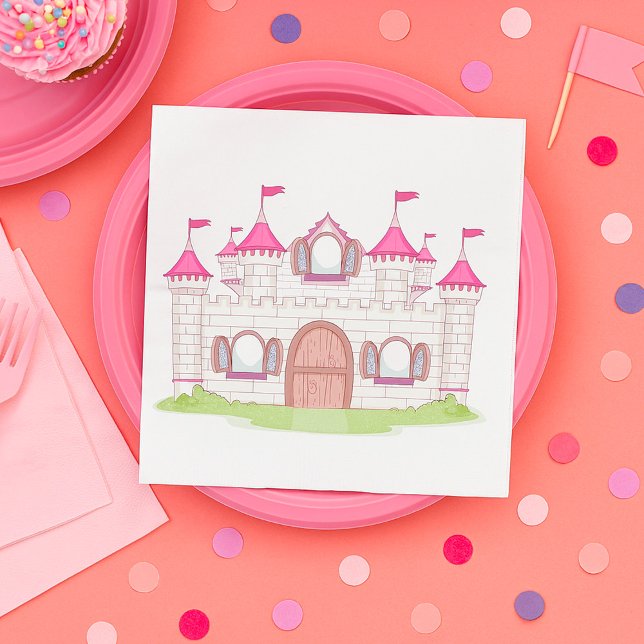Schloss Pink Serviette (Von Creator hochgeladen)