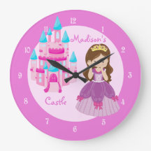 Schloss Princess Custom Pink Clock