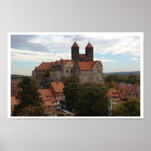 Schloss Quedlinburg, Harz, Deutschland Poster
