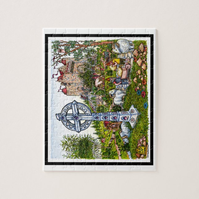 Schloss-Querpuzzlespiel Puzzle (Vertikal)