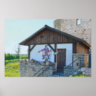 Schloss Rakvere Toilettengebäude, Estland Poster