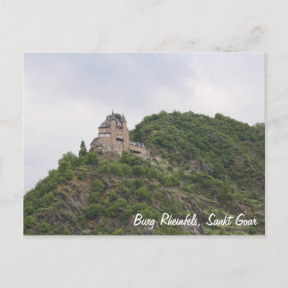 Schloss Rheinfels oberhalb Sankt Goar Postkarte
