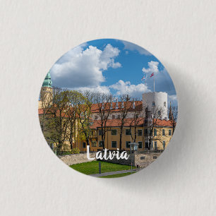 Schloss Riga in Riga, Lettland Button