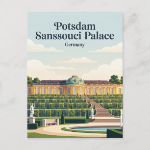 Schloss Sanssouci, Park Sanssouci Deutschland Postkarte
