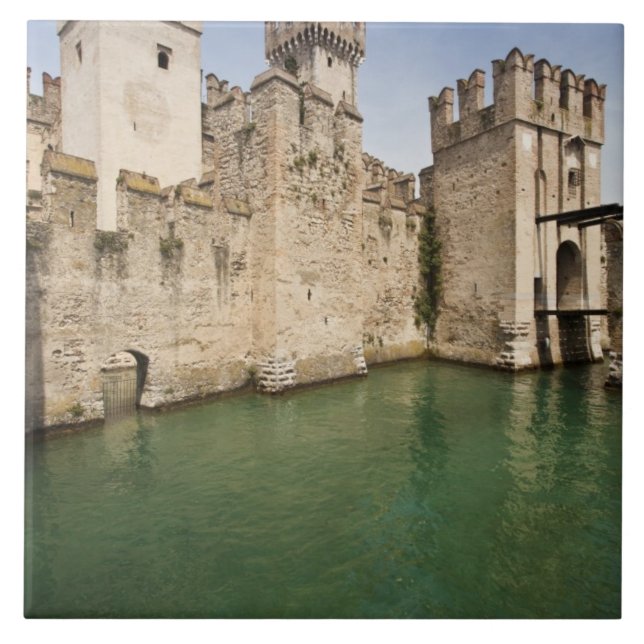 Schloss Scaliger, Sirmione, Provinz Brescia Fliese (Vorderseite)