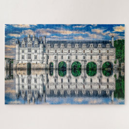 Schloss (Schloss) de Chenonceau. Frankreich. Puzzle