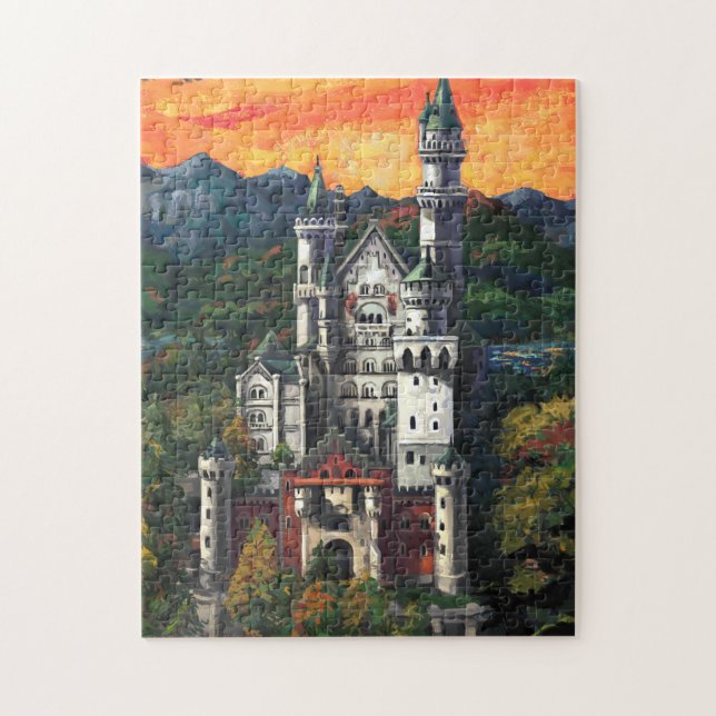 Schloss Schloss Neuschwanstein Puzzle (Vertikal)
