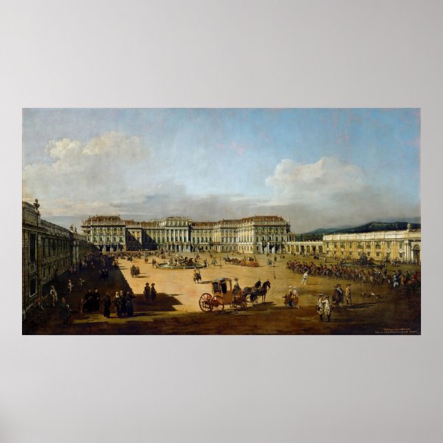 Schloss Schönbrunn Wien – Canaletto – Bellotto Poster (Vorne)