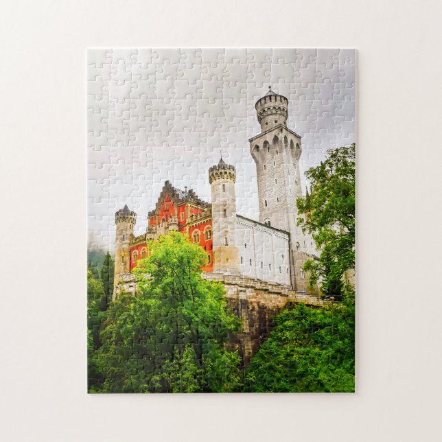 Schloss Schwangau Deutschland. Puzzle (Vertikal)
