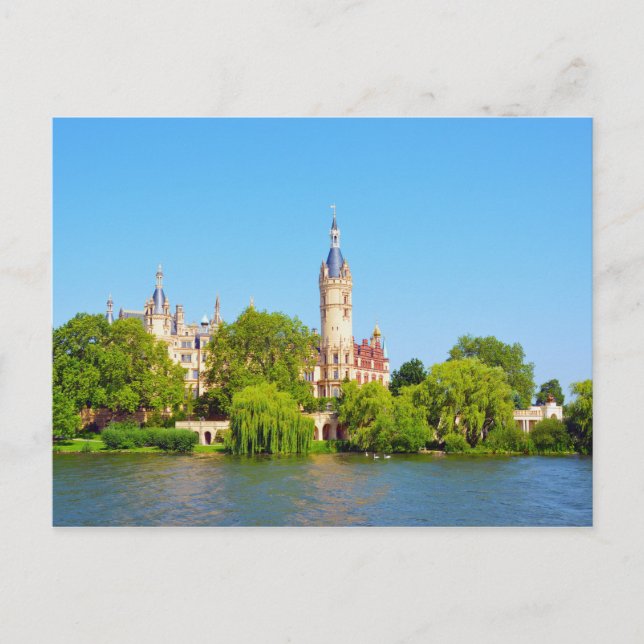 Schloss Schwerin, Deutschland Postkarte (Vorderseite)