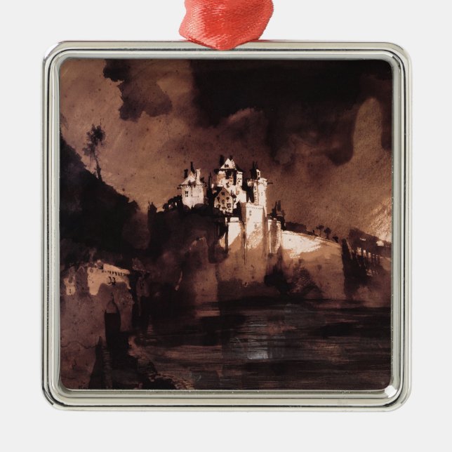 Schloss Silbernes Ornament (Vorne)