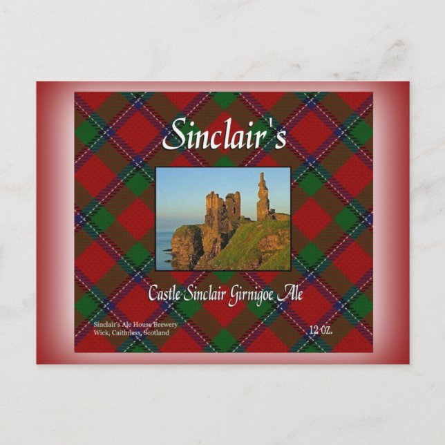 Schloss Sinclair Sinclair Girnigoe Ale Postkarte (Vorderseite)