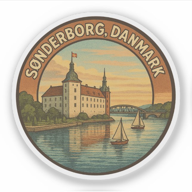Schloss Sønderborg Dänemark Aufkleber (Vorderseite)