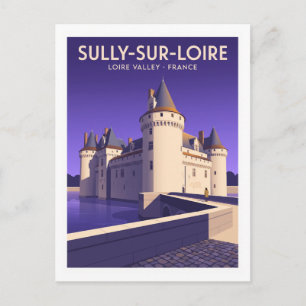 Schloss Sully-sur-Loire Frankreich Reise Postkarte