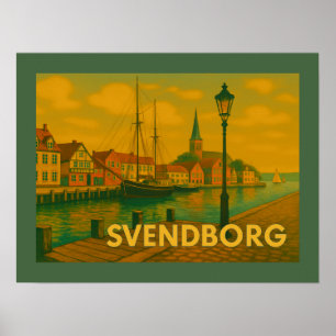 Schloss Svendborg Dänemark Poster
