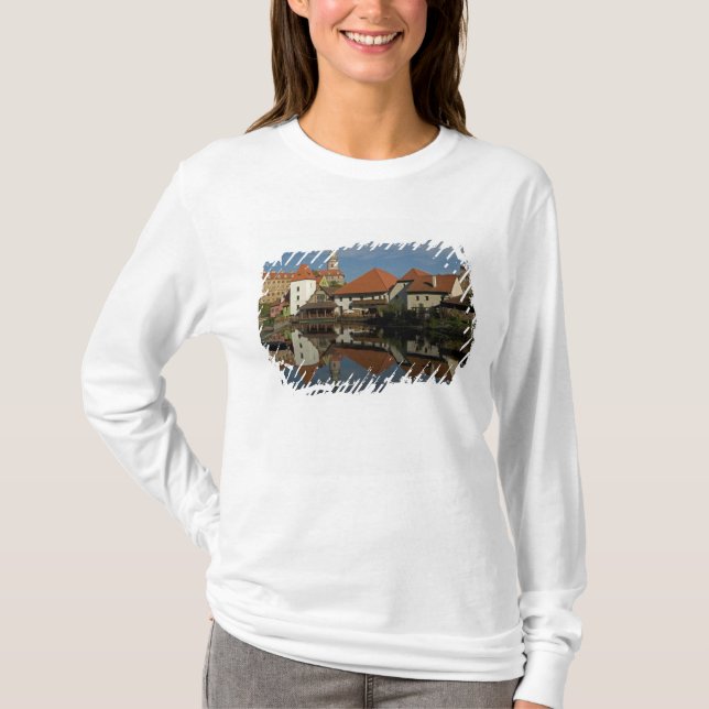 Schloss Turm, Moldau, Cesky Krumlov, T-Shirt (Vorderseite)
