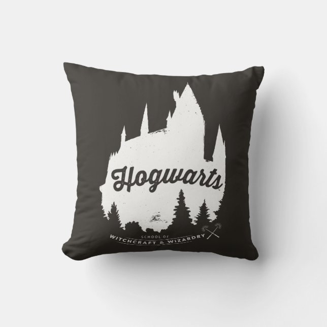Schloss-Typografie Harry Potters | HOGWARTS™ Kissen (Vorderseite)