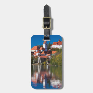 Schloss und Abby am Fluss Gepäckanhänger