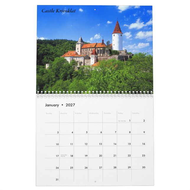 Schloss-und der Chateau-2011 Kalender (Jan 2027)