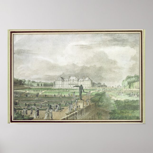 Schloss und Garten von Sceaux Poster (Vorne)