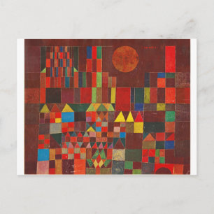 Schloss und Sonne, Paul Klee Expressionismus Figür Postkarte