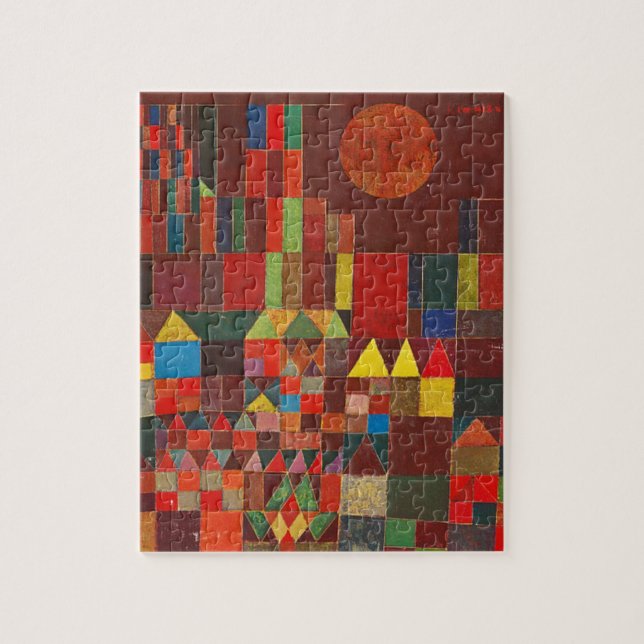 Schloss und Sonne, Paul Klee Expressionismus Figur Puzzle (Vertikal)