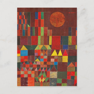Schloss und Sonne, Paul Klee Expressionismus Postkarte