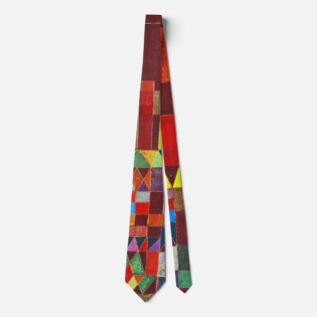 Schloss und Sonne, Paul Klee Krawatte (Vorderseite)