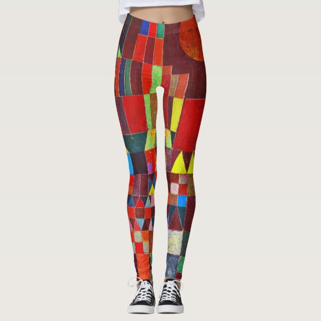 Schloss und Sonne, Paul Klee Leggings (Vorderseite)