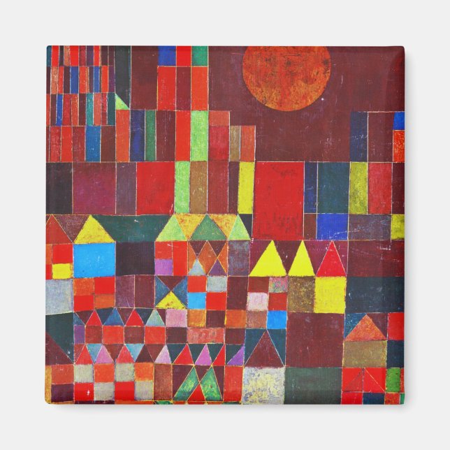 Schloss und Sonne, Paul Klee Magnet (Vorne)