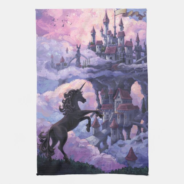 Schloss Unicorn Handtuch (Vertikal)